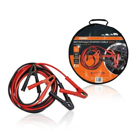Przewód rozruchowy OSRAM BATTERYstart STARTER CABLE 900A Jump lead 35 mm Aluminium (copper plated) 4.5 m Plastic clamps