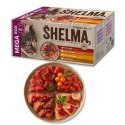 SHELMA saszetki - pełnoporcjowa bezzbożowa karma dla dorosłych kotów. Z wołowiną, kaczką, kurczakiem i indykiem. 40x85g