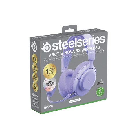Słuchawki Steelseries Arctis Nova 3X Wireless for Xbox, Levander