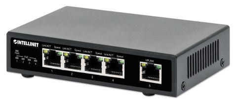 Switch Gigabit 4x RJ45 PoE+, 1x RJ45 Gigabit Uplink