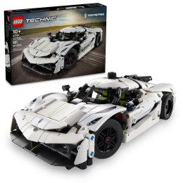LEGO 42184 Technic - Biały hipersamochód Koenigsegg Jesko Absolut
