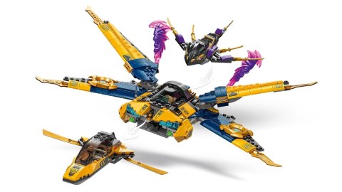LEGO NINJAGO 71833 Ras i burzowy superodrzutowiec Arina