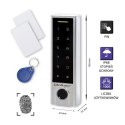 Zamek szyfrowy dotykowy Proteus z czytnikiem linii papilarnych RFID kod karta brelok dzwonek IP68 EM