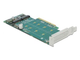 Delock PCI Express x8 Card 2 x internal NVMe M.2 Key M - Bifurcation - storage controller - M.2 NVMe Card - PCIe 4.0 x8