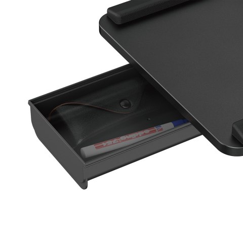 MACLEAN PODBIURKOWY UCHWYT NA KLAWIATURĘ, MAX. OBCIĄŻENIE 5KG, REG. W POZIOMIE I PIONIE, CZARNY MC-108 B