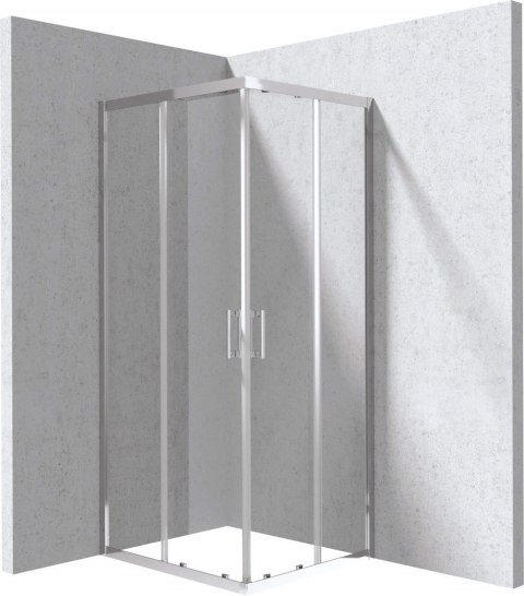 Kabina prysznicowa prostokątna o wymiarach 80x90 cm
