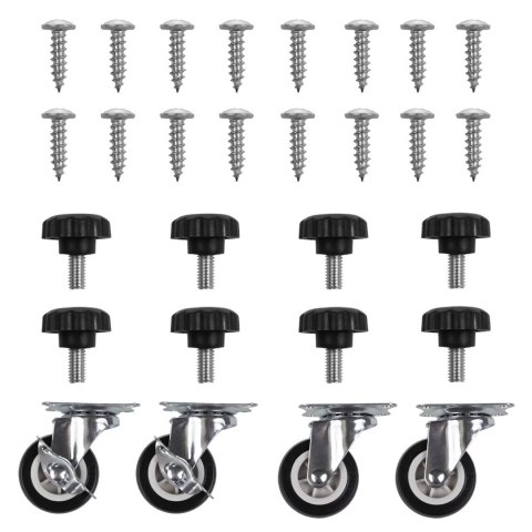 MACLEAN PODSTAWA POD PRALKĘ RUCHOMA, BLOKADA KÓŁEK, SZER. 700-900MM, UNIWERSALNA, DO 200KG MC-119 B