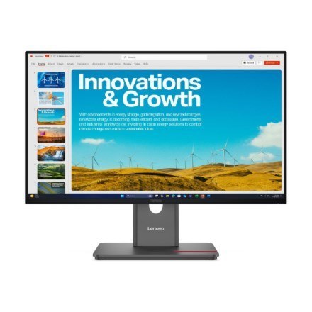 Lenovo ThinkVision P24QD-40 LED display 60,5 cm (23.8") 2560 x 1440 px Quad HD LCD Czarny