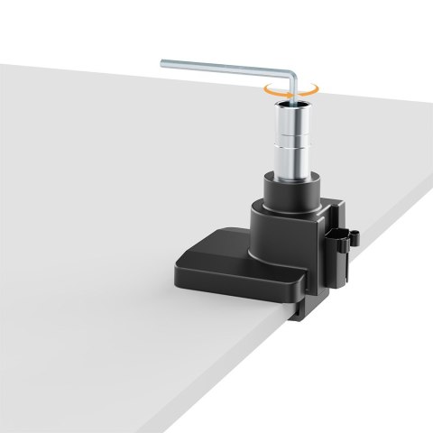 MACLEAN UCHWYT BIURKOWY DO MONITORA LCD 17-57", 27KG, VESA MAX 200X200 PODWÓJNE RAMIĘ MC-968