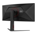 Monitor AOC CU34G4 34" Szybkie VA UWQHD 21:9 180 Hz 1 ms 3440 x 1440 pikseli 300 cd/m2 Ilość portów HDMI: 2 Czarny