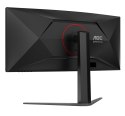 Monitor AOC CU34G4 34" Szybkie VA UWQHD 21:9 180 Hz 1 ms 3440 x 1440 pikseli 300 cd/m2 Ilość portów HDMI: 2 Czarny