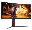Monitor AOC CU34G4Z 34-calowy, Szybkie VA, WQHD 21:9, 240 Hz, 1 ms, 3440 x 1440 pikseli, 450 cd/m2, ilość portów HDMI: 2, kolor 