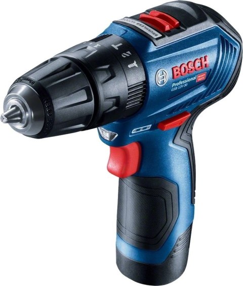 Bosch GSB 12V-30 1600 RPM Zamek centralny 820 g Czarny, Niebieski, Czerwony