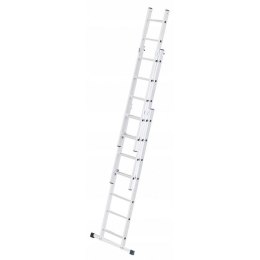 AwTools drabina aluminiowa 3x9 stopni 150kg adaptacja na schody