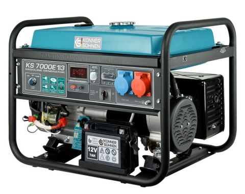 KÖNNER & SÖHNEN AGREGAT/GENERATOR BENZYNOWY 5,0kW 230/400V ROZRUCH ELEKTRYCZNY AVR VST KS7000E-1/3