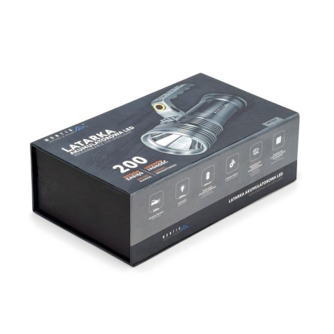 MONTIS ALUMINIOWA RĘCZNA LATARKA AKUMULATOROWA LED MT154