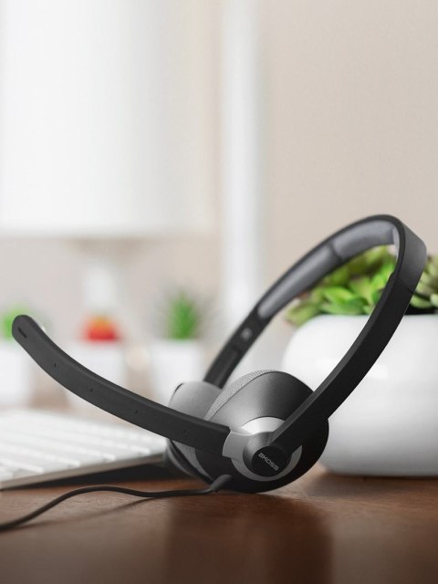 Koss USB Communication Headsets CS300 Przewodowy mikrofon nauszny z redukcją szumów Czarny