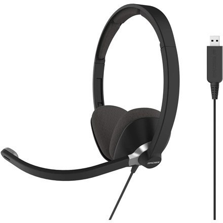 Koss USB Communication Headsets CS300 Przewodowy mikrofon nauszny z redukcją szumów Czarny