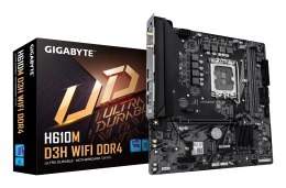 Płyta główna Gigabyte H610M D3H WIFI DDR4 | Rodzina procesorów Intel | Gniazdo procesora LGA1700 | Obsługiwane interfejsy dysków
