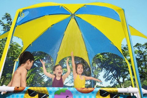 Bestway Steel Pro 56432 basen zewnętrzny naziemny Basen ramowy W kształcie okręgu 1688 l Pomarańczowy, Żółty