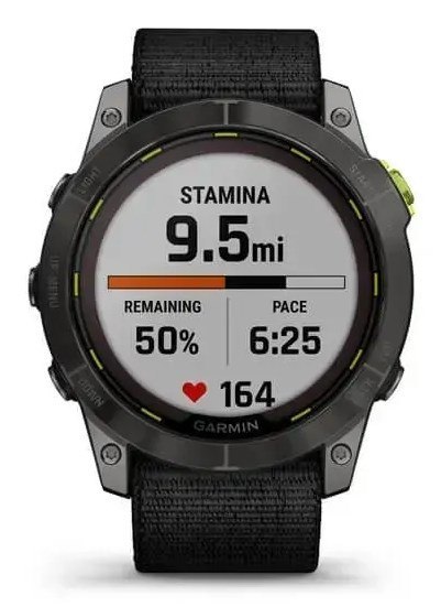 Zegarek sportowy Garmin Enduro 2 Solar Black Carbon Gray DLC Ti Ultrafit Band