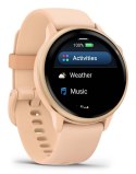 Zegarek sportowy Garmin Vivoactive 6 AMOLED 42mm Metallic Pink Dawn/Różowy