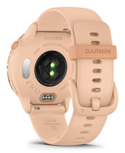 Zegarek sportowy Garmin Vivoactive 6 AMOLED 42mm Metallic Pink Dawn/Różowy