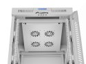 Szafa instalacyjna rack stojąca 19" 15U 600x800 szara drzwi szklane LCD Lanberg (Flat Pack) V2