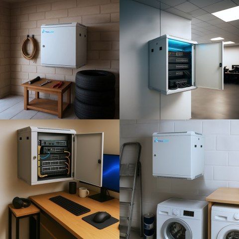 EXTRALINK SZAFA RACK WISZĄCA 6U 600X600 SZARA