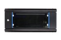 Extralink Szafa rack 4U 600x450 Czarna montowana na ścianie