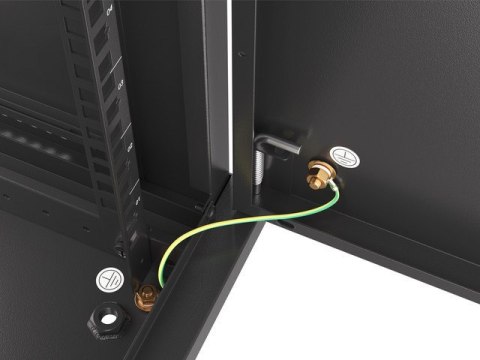 Lanberg WF01-6612-00B stojak 12U Szafa wisząca Czarny