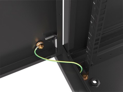 Lanberg WF01-6612-00B stojak 12U Szafa wisząca Czarny