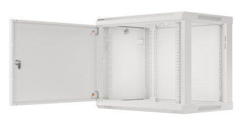 Szafa instalacyjna Rack wisząca 19" 9U 600x450 szara drzwi metalowe LANBERG (Flat Pack)