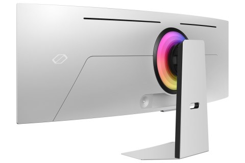 Samsung G95SC monitor komputerowy 124,5 cm (49") 5120 x 1440 px Dual QHD OLED Srebrny
