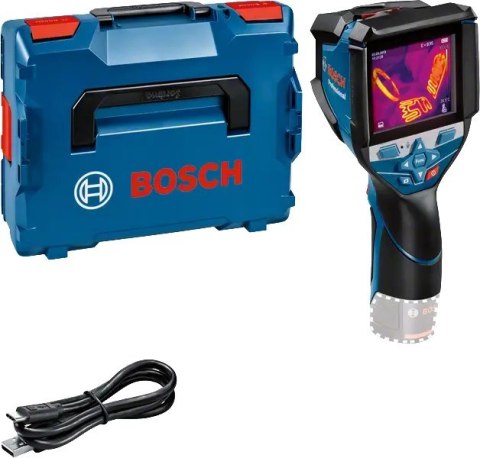Bosch GTC 600 C Noise equivalent temperature difference (NETD) IR Czarny, Niebieski 256 x 192 px Wbudowany wyświetlacz LCD