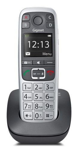 Gigaset E560 telefon Telefon w systemie DECT Nazwa i identyfikacja dzwoniącego Czarny, Srebrny
