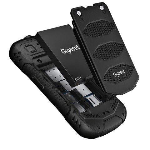 Telefon komórkowy Gigaset GLX 8 Active black - 2,500 mAh