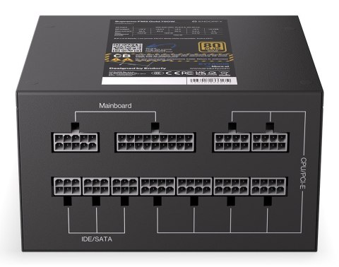 ENDORFY Supremo FM5 Gold 750 W moduł zasilaczy 18+10 pin ATX ATX Czarny