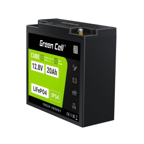 GREEN CELL AKUMULATOR LIFEPO4 CUBE 20AH 12V/12.8V 256WH LFPGC12V20AH