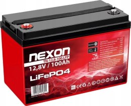 NEXON AKUMULATOR LIFEPO4 100AH 12,8V, BLUETOOTH (APLIKACJA) I MATA GRZEWCZA