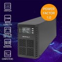 Qoltec 52281 zasilacz UPS Podwójnej konwersji (online) 2 kVA 2000 W 3 x gniazdo sieciowe