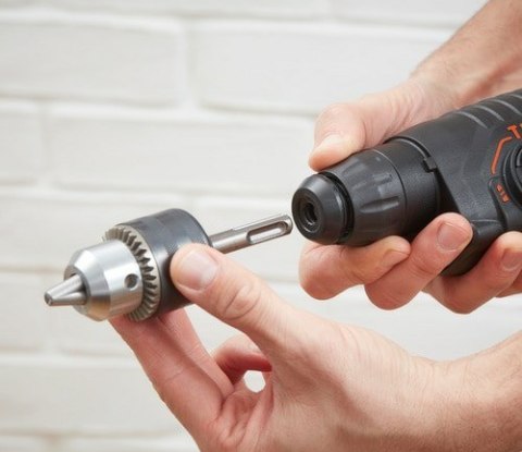 Black & Decker BEHS01K-QS wiertło 1600 RPM SDS Plus Czarny, Pomarańczowy