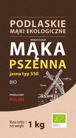 Mąka pszenna jasna typ 550 BIO 1kg BIOLIFE - PODLASKIE EKOLOGICZNE