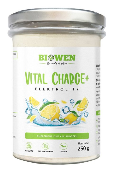 BIOWEN Elektrolity Vital Charge+ o smaku cytrynowym 250g