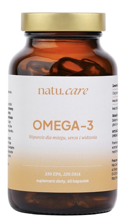 Omega-3 550mg (330 EPA, 220 DHA) 60kaps. NATU.CARE