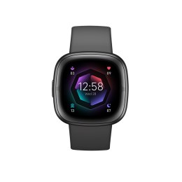 Fitbit Inteligentny zegarek NFC GPS Ekran dotykowy AMOLED Monitorowanie aktywności 24/7 Wodoodporny Bluetooth Wi-Fi Shadow Szary