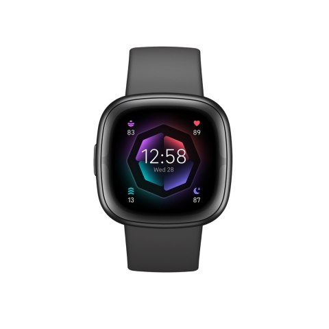 Fitbit Inteligentny zegarek NFC GPS Ekran dotykowy AMOLED Monitorowanie aktywności 24/7 Wodoodporny Bluetooth Wi-Fi Shadow Szary