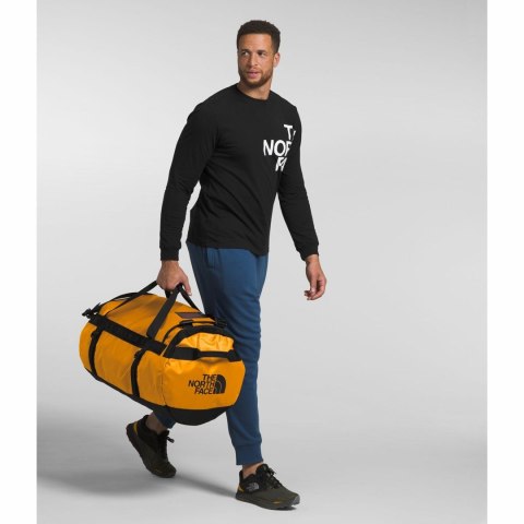 The North Face Base Camp Duffel L sportowa torba 95 l Poliester Czarny, Żółty