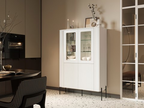 Witryna VERA 110x40x160 biały mat