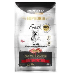 BIOFEED Euphoria fresh meat adult wieprz/wołow xs/s 0,5kg